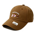 Brown Cartoon Dog Embroidered Baseball Cap – Coffee Brown Cute Puppy Dad Hat, Adjustable Strap Fits 56-58cm Head, Vintage Cozy Accessory for Women & Teens