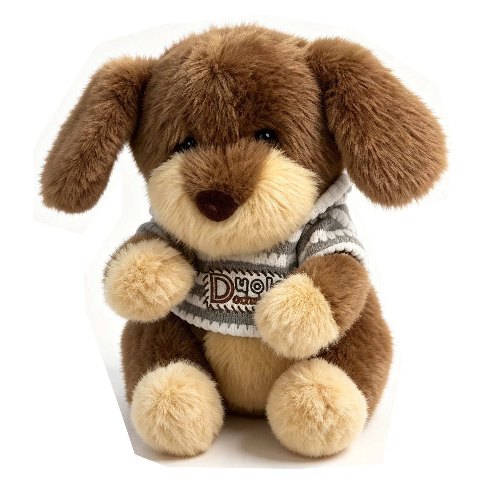 The Cozy Canine Collection: Fluffy Puppy Plush in Nordic Sweater or Artist Beret – Ultra-Soft Huggable Stuffed Dog, Perfect Autumn/Winter Companion & Aesthetic Gift