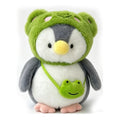 The Froggy Penguin Plush – Ultra-Soft Huggable Penguin Wearing a Green Frog Hood & Matching Purse, Perfect Bedtime Companion & Aesthetic Room Decor