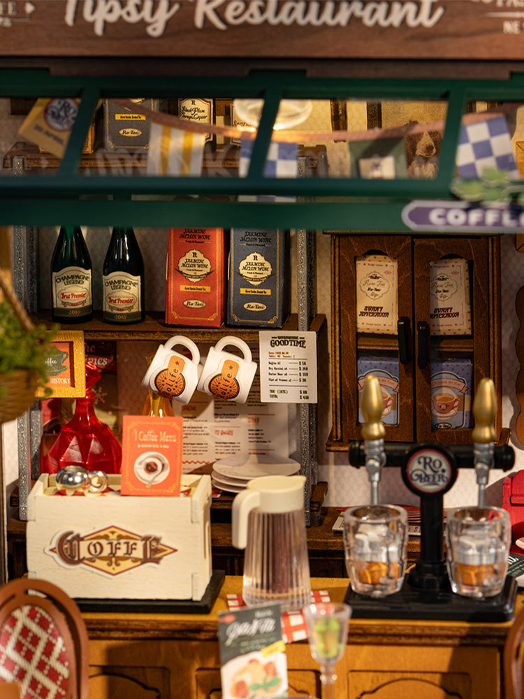 DIY Miniature House Kit, Mini Wooden Dollhouse Kit