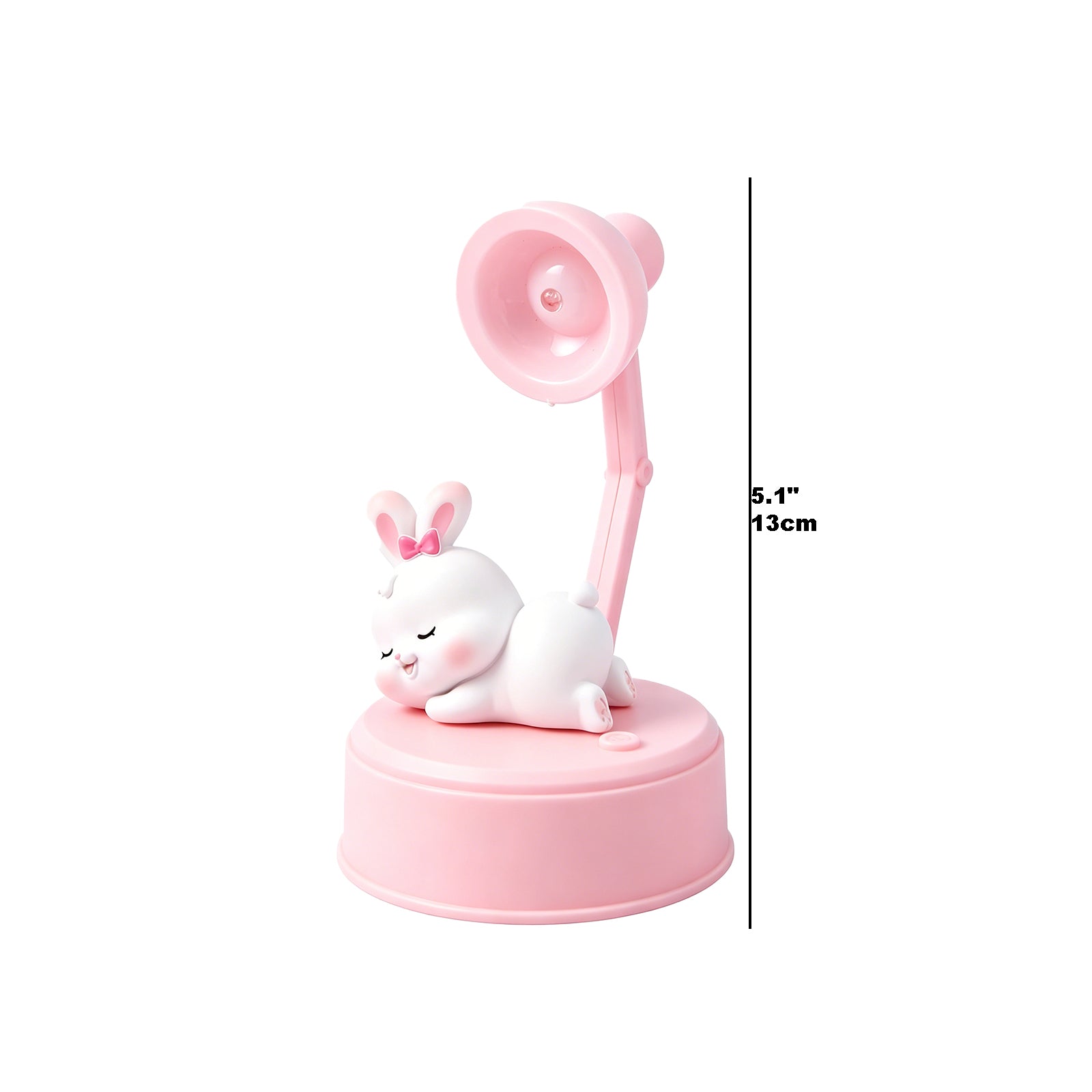 The Dreamy Bunny Companion Lamp – Adorable Kawaii Rabbit Night Light with Warm Glow, Portable Bedside Lamp for Kids' Room, Study Desk & Aesthetic Dorm Decor 中文参考：