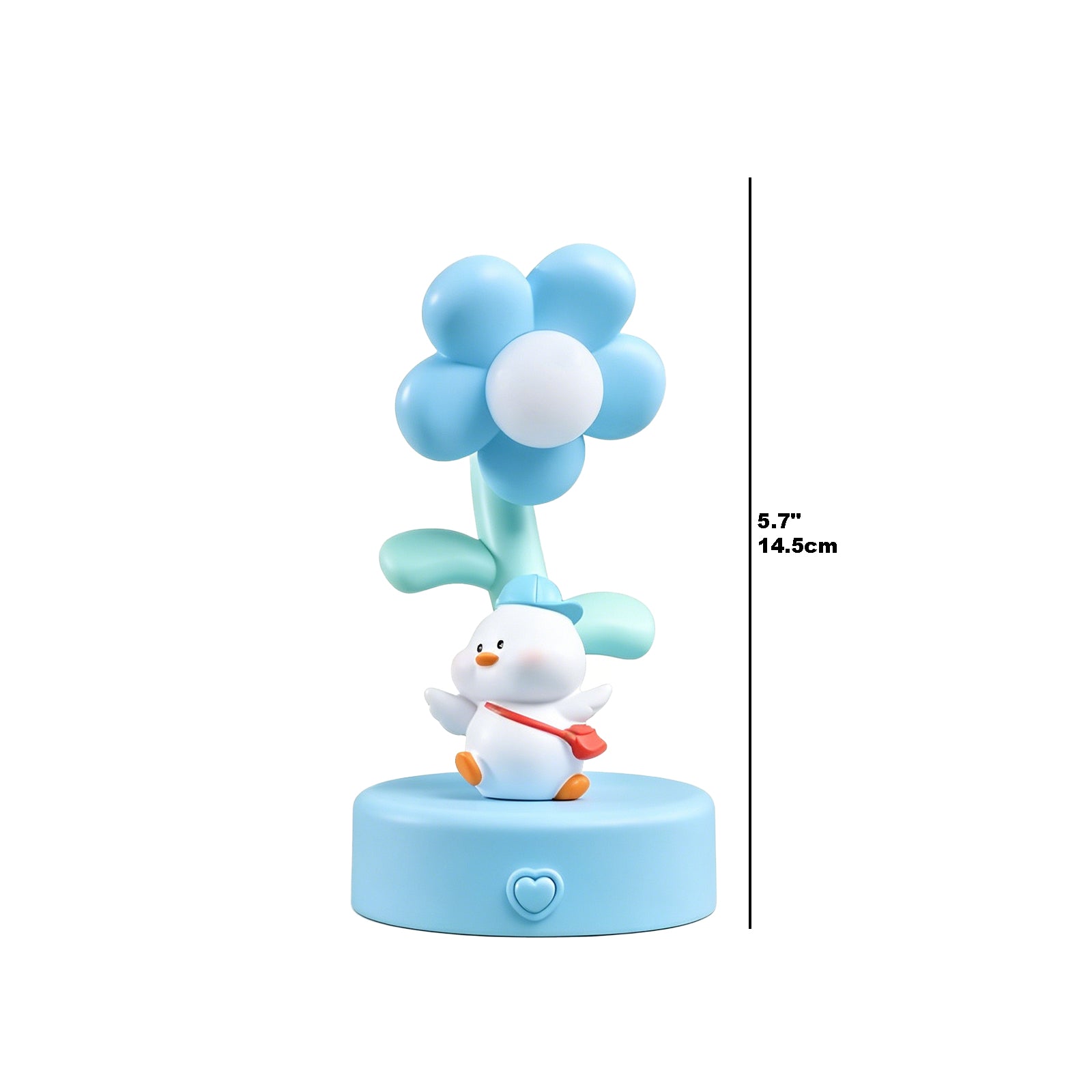 The Blooming Duckling Companion Lamp – Adorable Pastel Flower Night Light with 3D Duck Figurine, Warm Cozy Glow for Study Desk, Dorm Room & Sweet Dreams