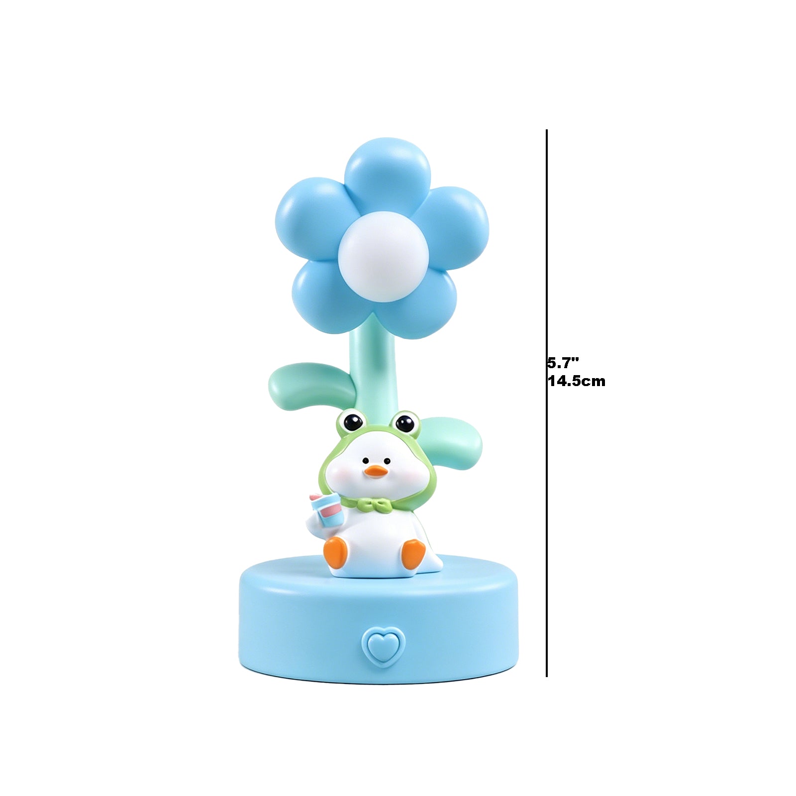 The Blooming Duckling Companion Lamp – Adorable Pastel Flower Night Light with 3D Duck Figurine, Warm Cozy Glow for Study Desk, Dorm Room & Sweet Dreams