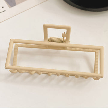 Metal Rectangular Hair Claw Clip