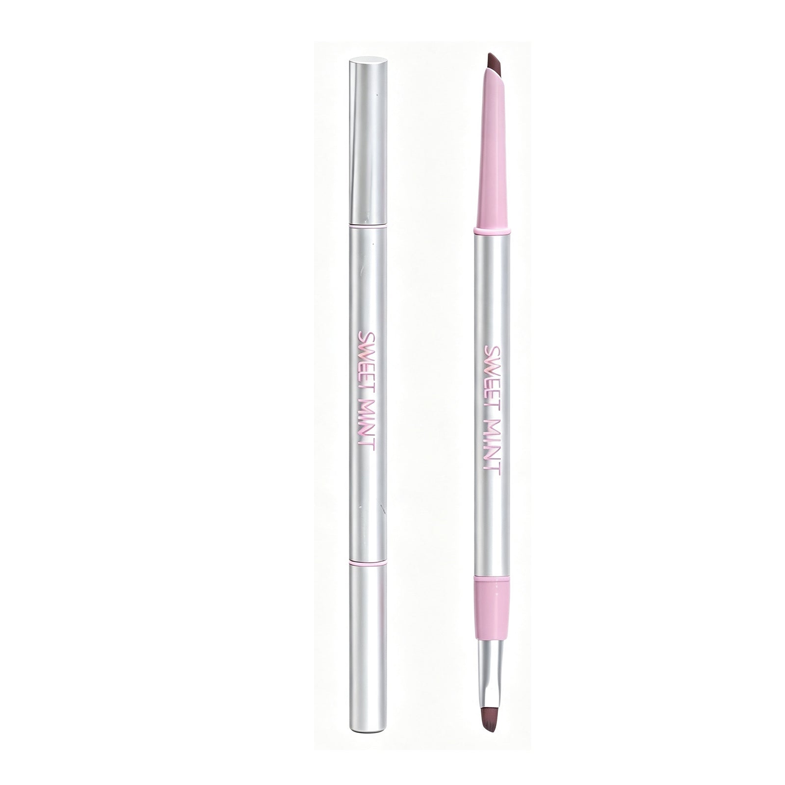 SWEET MINT Dual-Ended Eyeliner & Aegyo Sal Pen – Waterproof Matte Gel Liner with Precision Blade Tip & Smudge Brush for Natural Eye Definition, Perfect for Beginners & Daily Makeup 中文：