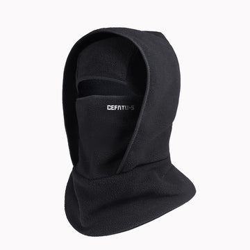 Outdoor Winter Warm Hat Neckband Integrated Cycling Mask Sports Ski Head Cover Neck Windproof Cold One-Piece Pullover Hat