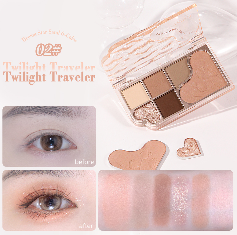 Sweet Heart 6-Color Makeup Palette