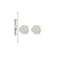 Iridescent Rose Stud Earrings – Elegant 3D Flower Design with Silver Edge | Lightweight & Hypoallergenic for Daily Wear & Gifting, image 5
