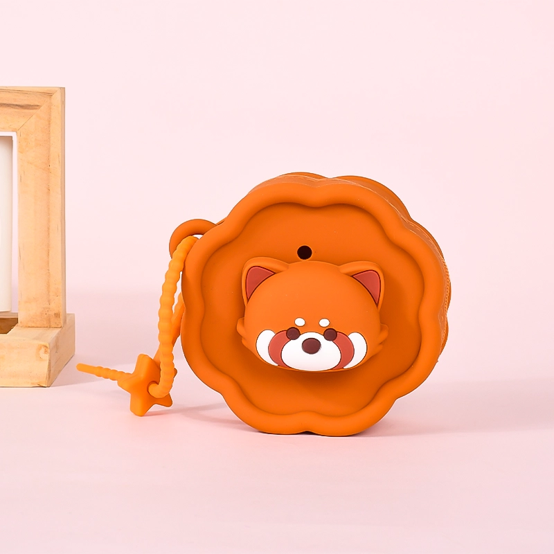 Cute Animal Silicone Coin Purse with Zipper & Wrist Strap | Mini Pouch for Earphones Keys