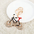 Cute Bicycle Keychain with Rhinestone Wheels – Retro Bike Charm for Car Keys, Bag & Backpack | Unique Gift for Cycling Lovers & Women, image 7