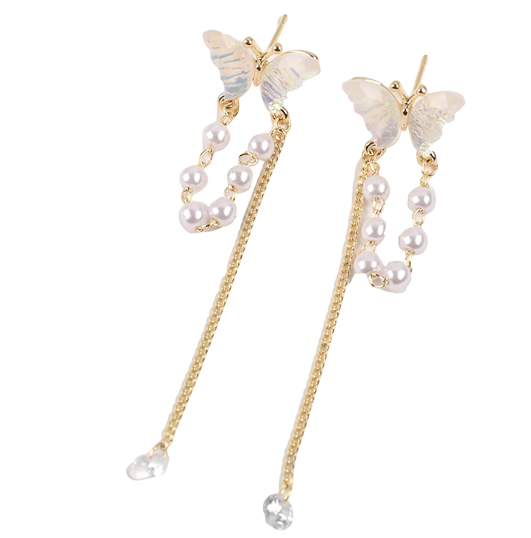 Shiny Butterfly Dangle Earring