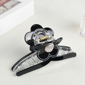 Flower Cross Claw Hair Clip