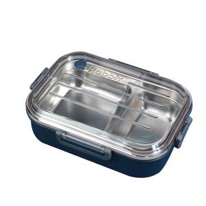 Rectangular Compartment Stainless Steel Lunch Box 30.4oz - Rumi Life